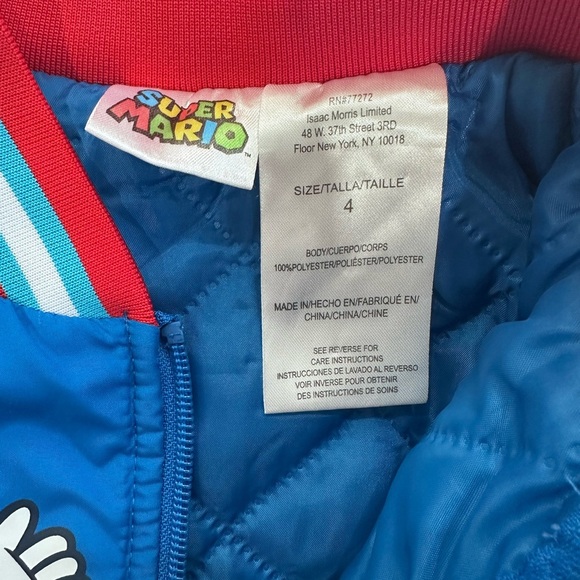 Nintendo Super Mario Bomber Jacket, Mario and Luigi Jacket
- Size 4 - Picture 4 of 11